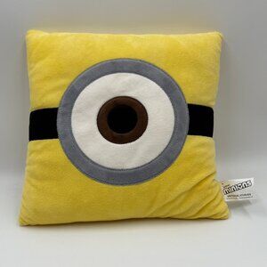 Universal Studios Despicable Me Stuart Minion Pillow One Eye 11.5" x 11.5"